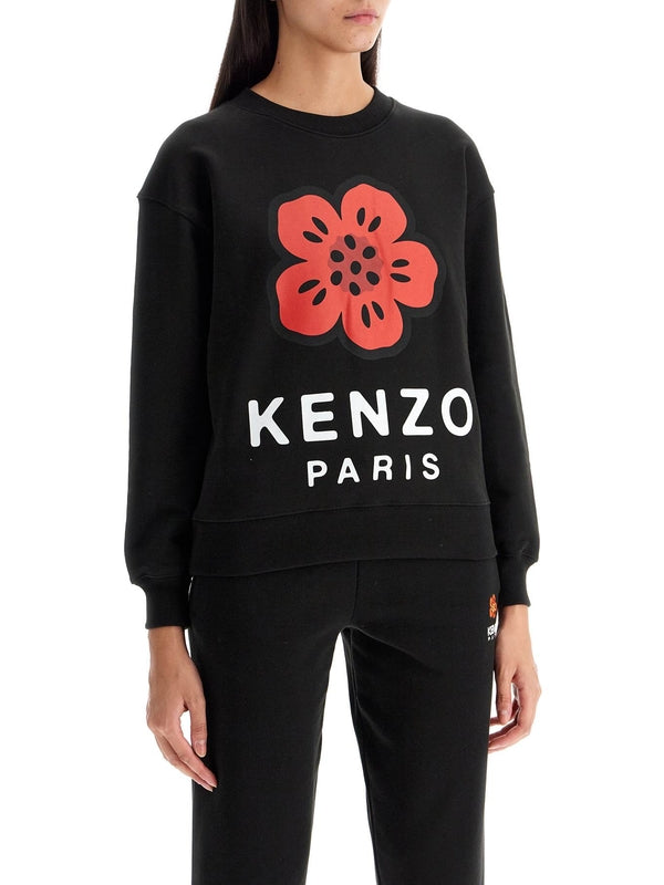 Bokeh Flower Cotton Sweatshirt