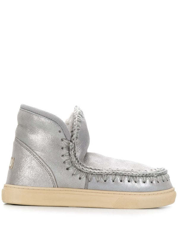 Eskimo Metallic Leather Ankle
  Boots