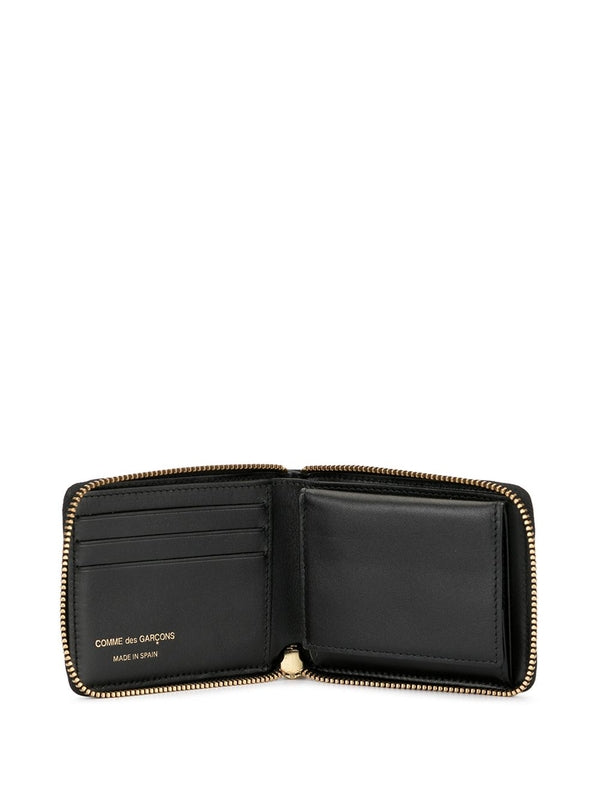 Zip Around Leather Wallet