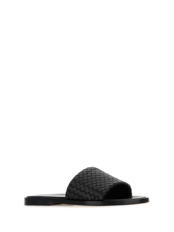 Bottega Veneta Black Slides