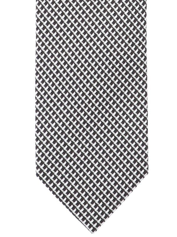 Graphic Pattern Silk Tie