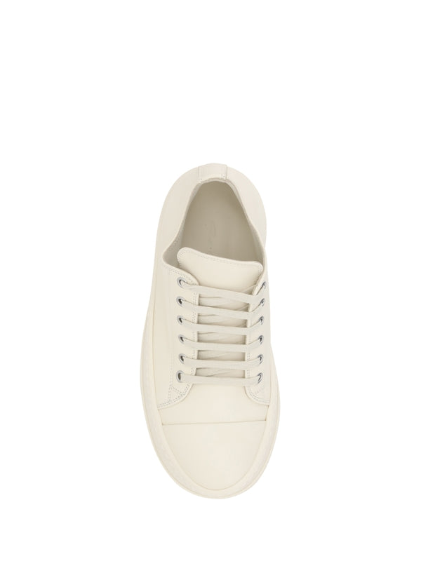 White Leather Low-Top
  Sneakers