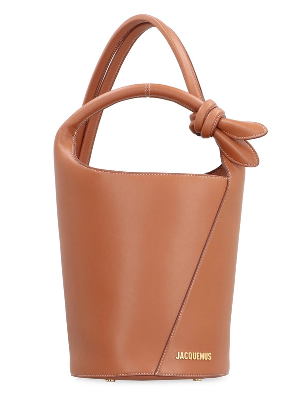 Tourni Logo Leather Petit Bucket Bag