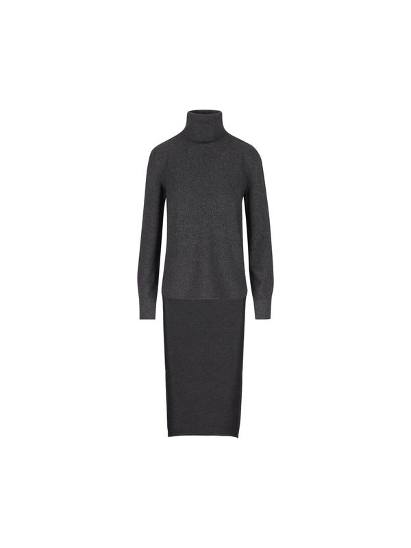 Asymmetrical Knit Dress