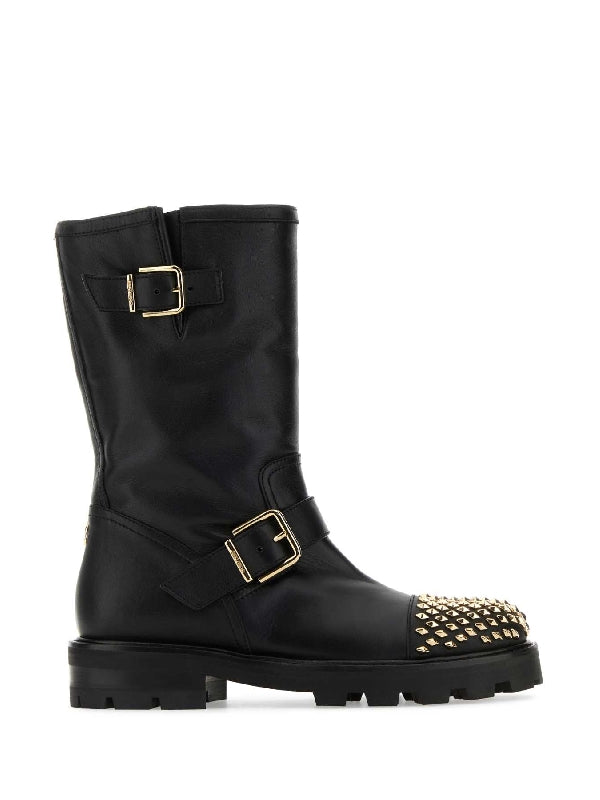 Biker Ii Studded Leather Boots