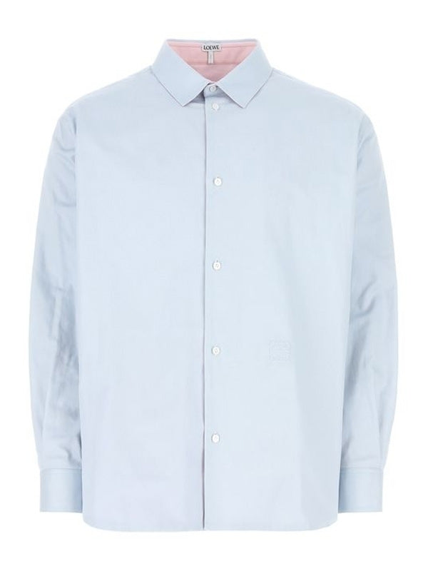 Chest Anagram Reversible Cotton Shirt