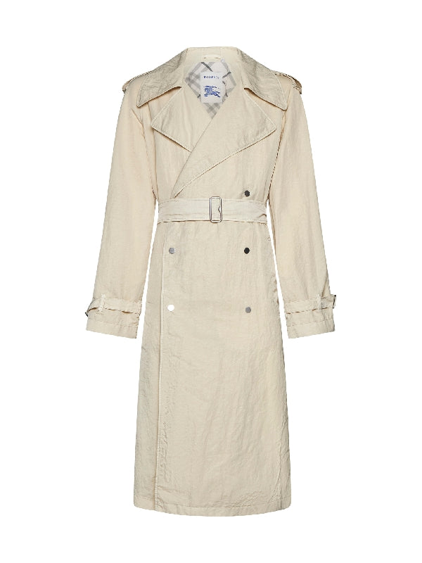 Belt Nylon Double Trench Coat