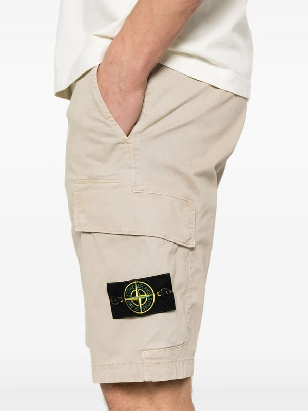 Wappen Patch Cotton Cargo Shorts