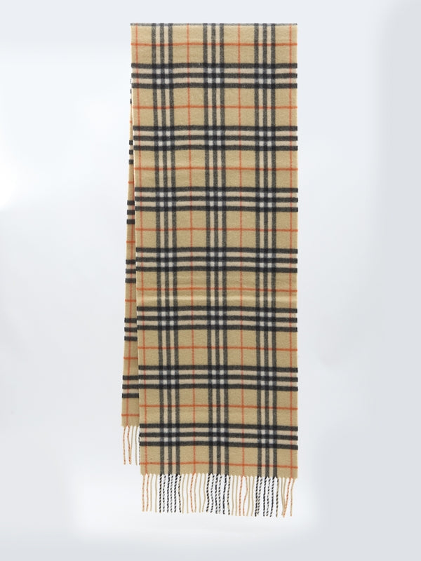 Vintage Check Cashmere Muffler - Jente