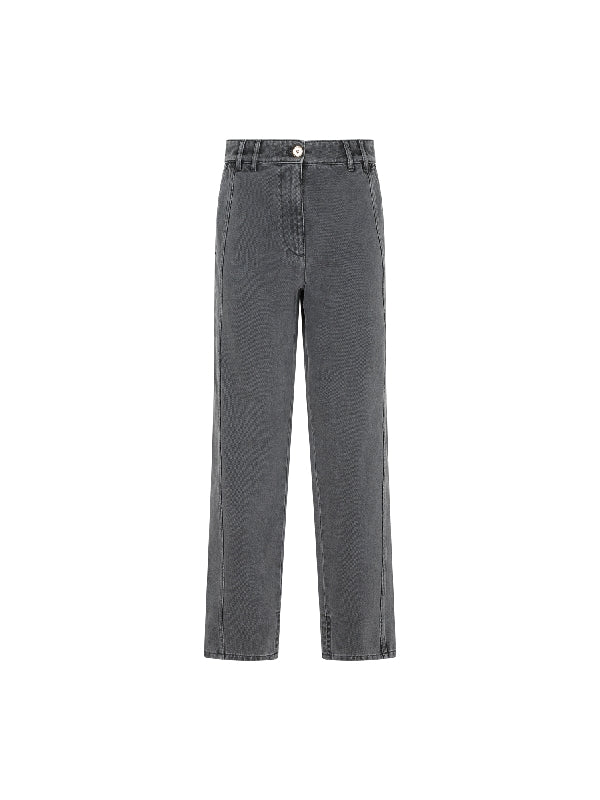 Logo Decorated Denim