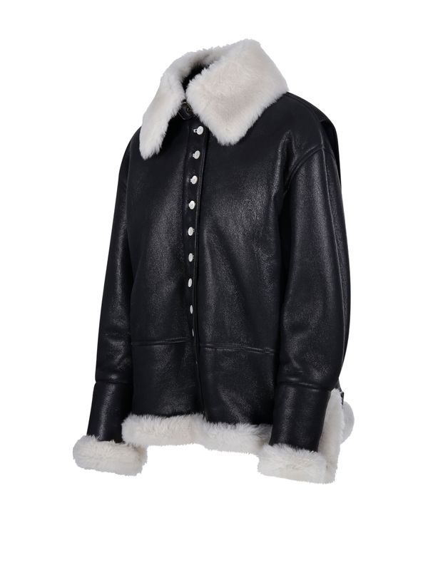 Black Lambskin Shearling Jacket