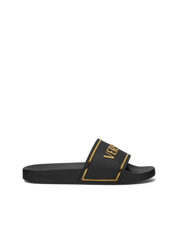 Logo Print Rubber Slide