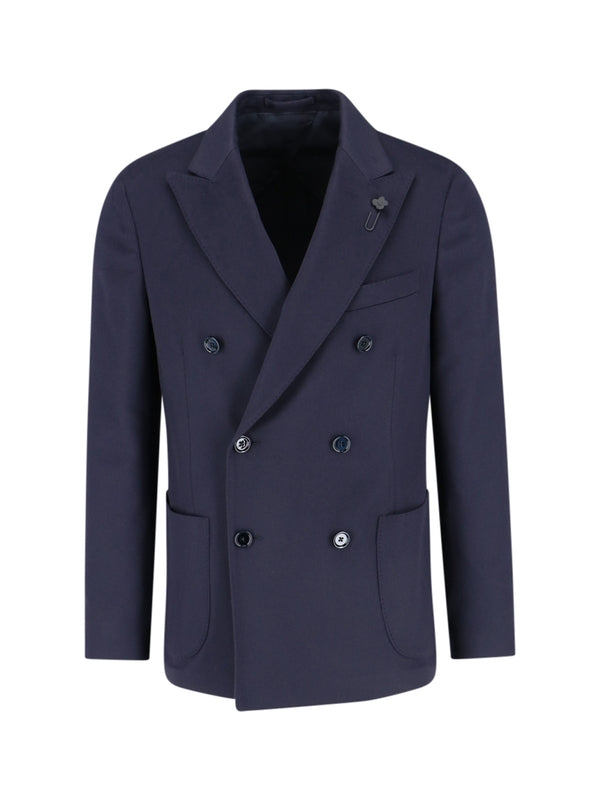 Boutonniere Cashmere Double Blazer