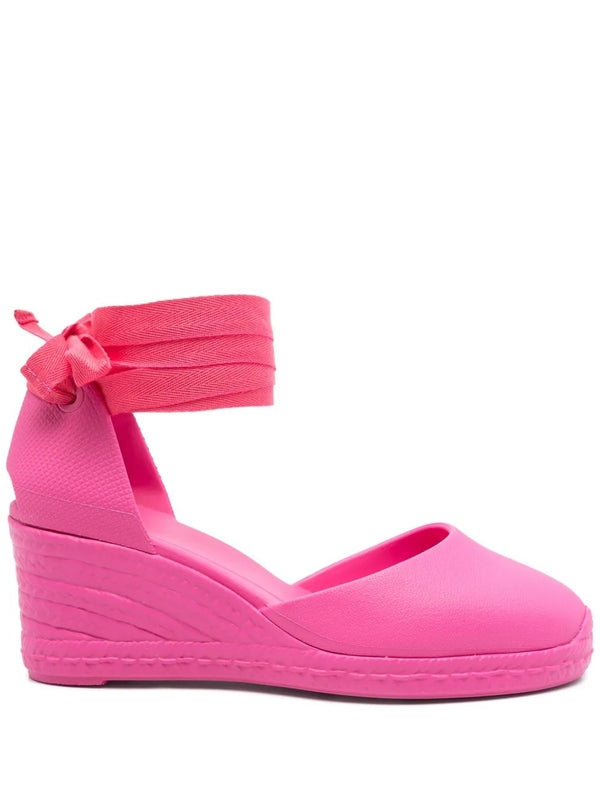 Castaner Pink Wedge Sandals