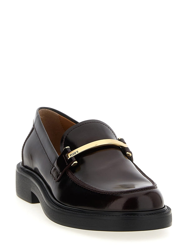 Tod'S Burgundy Loafers