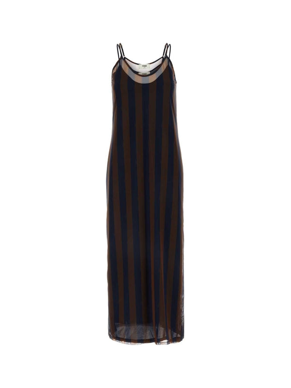 Stripe Printed Long Dress