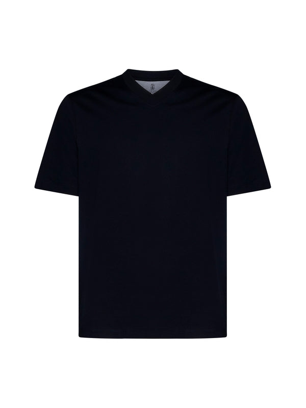 V-Neck Cotton Short Sleeve T-Shirt