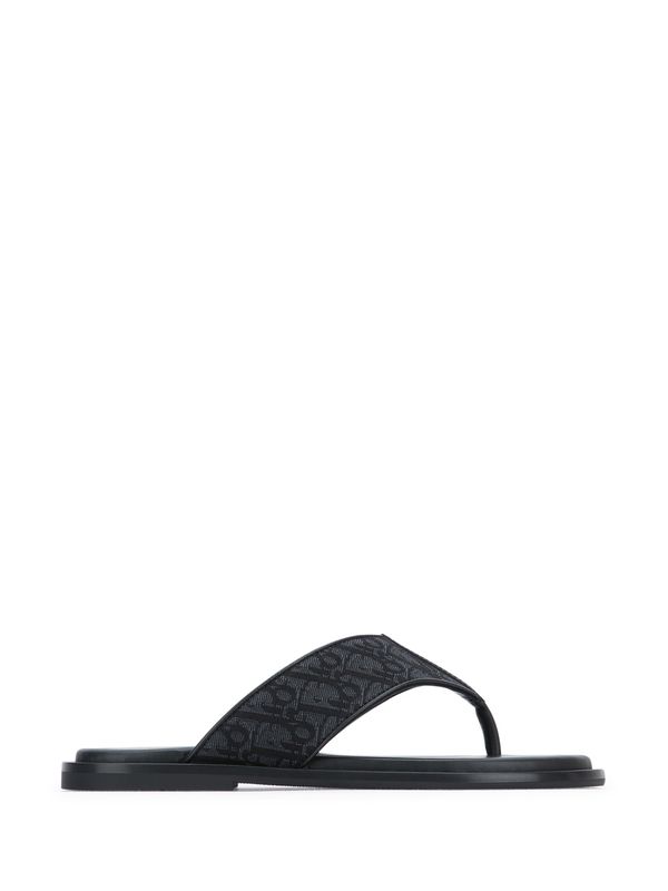 Dior Black Flip Flops