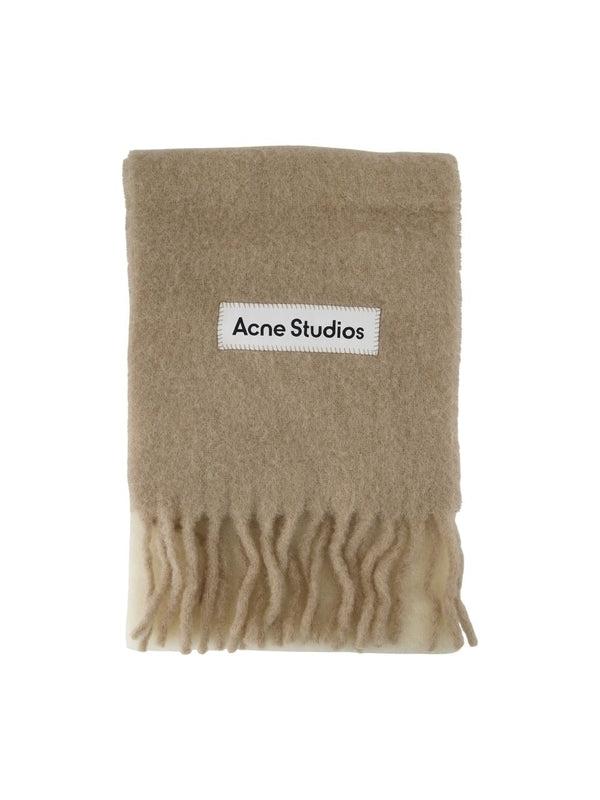 Acne Studios Beige Wool Mufflers