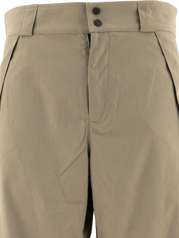 Straight Pocket Detail Nylon Pants