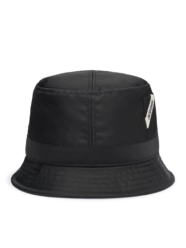 Logo Patch Nylon Bucket Hat