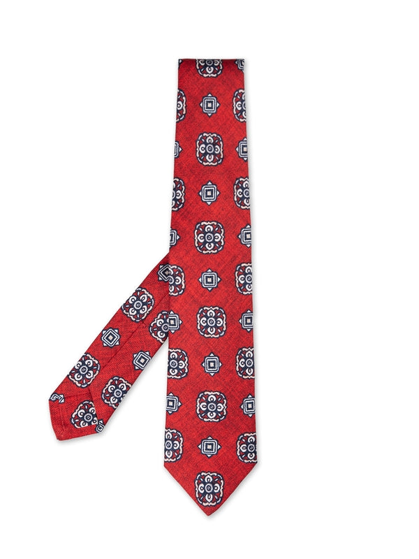 Allover Pattern Silk Tie