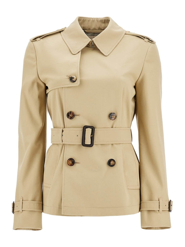 short trench coat with belt Trench