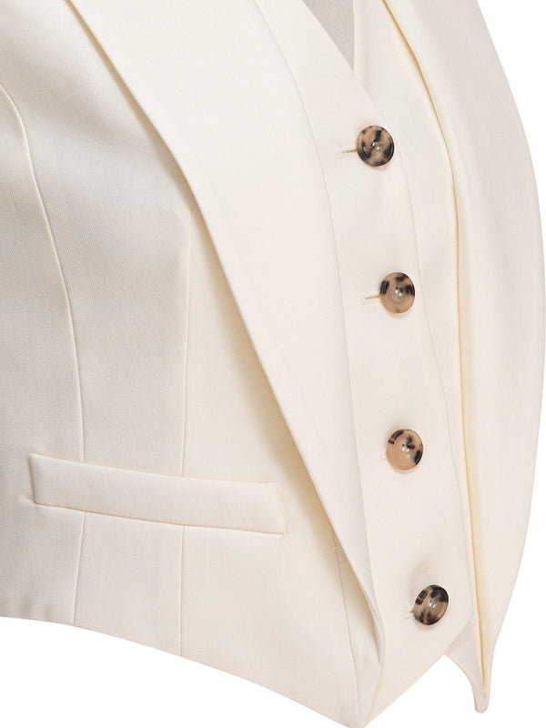 Alexander Mcqueen Beige Vests