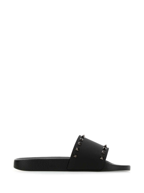 Valentino Black Slides