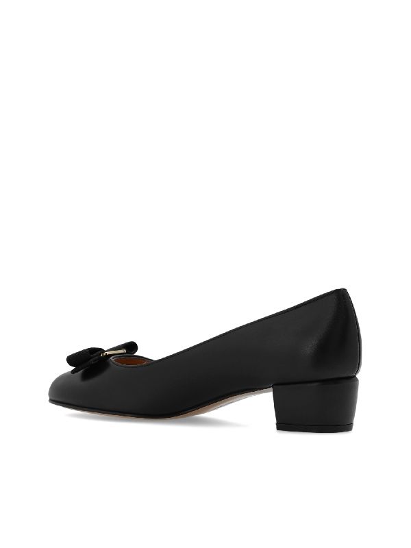 Bara Bow Leather Pumps Heels