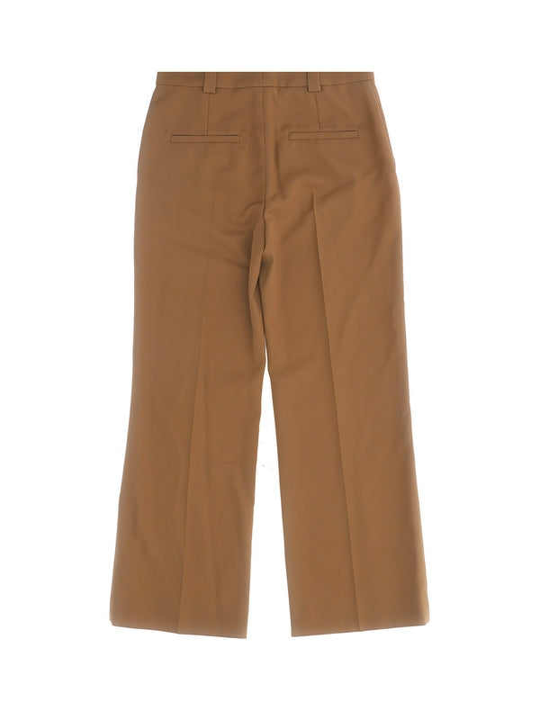 Wool Crop Tailored Pants