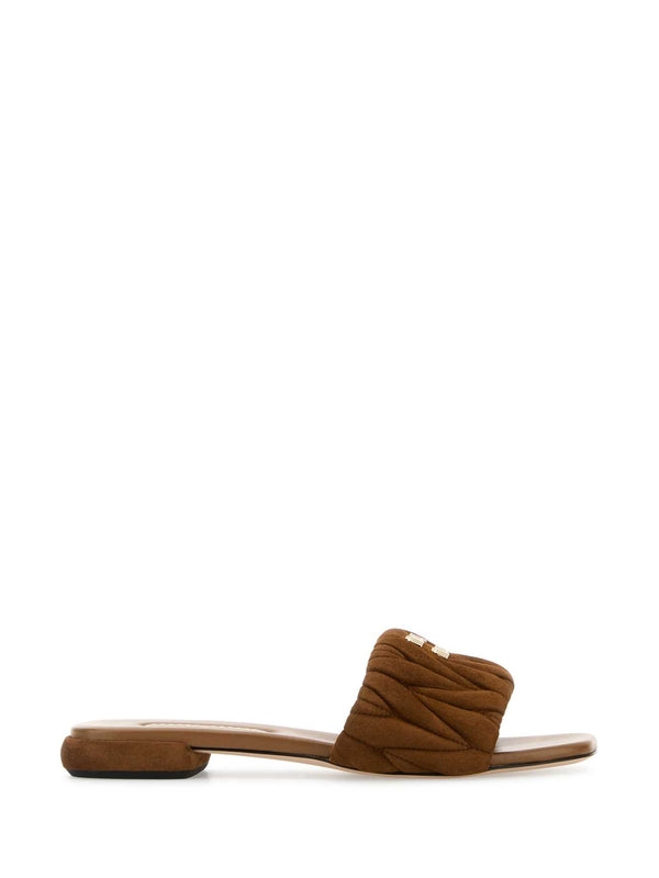 Miu Miu Brown Slides