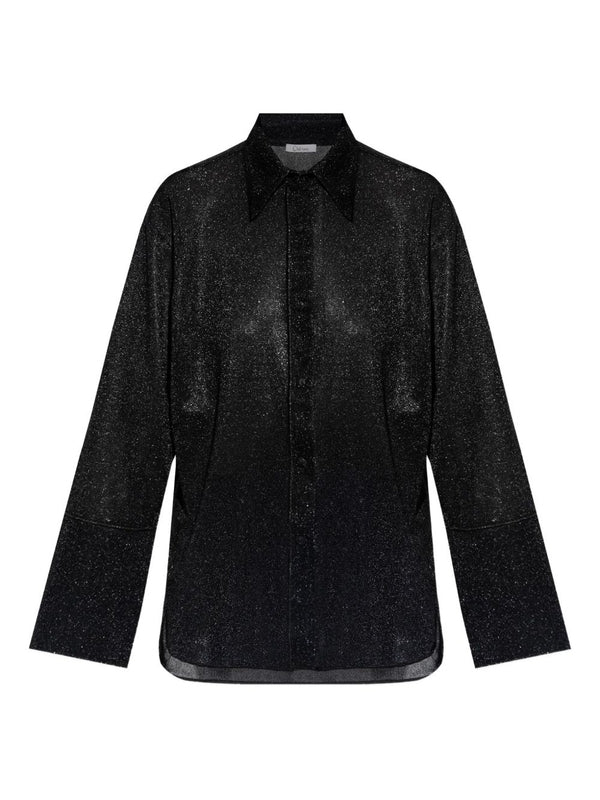 Oseree Black Shirt & Blouse