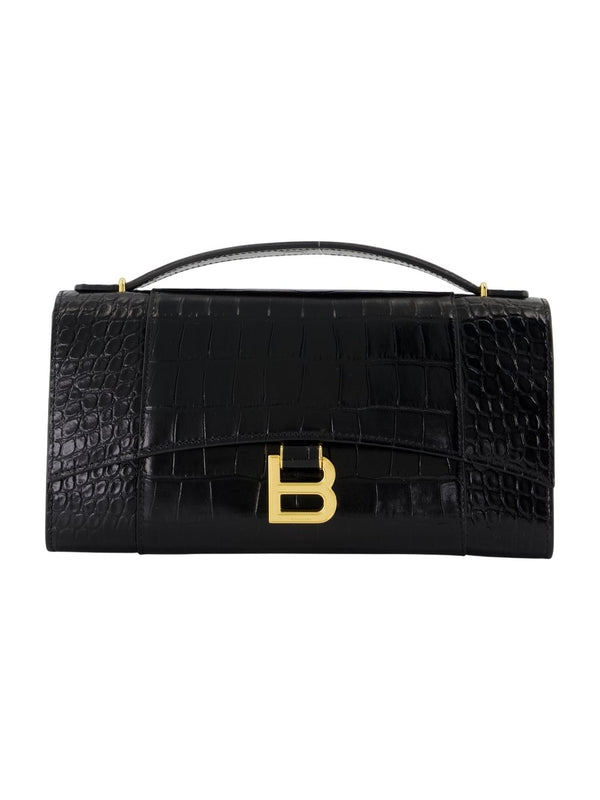 Balenciaga Hourglass Black Clutch Bags