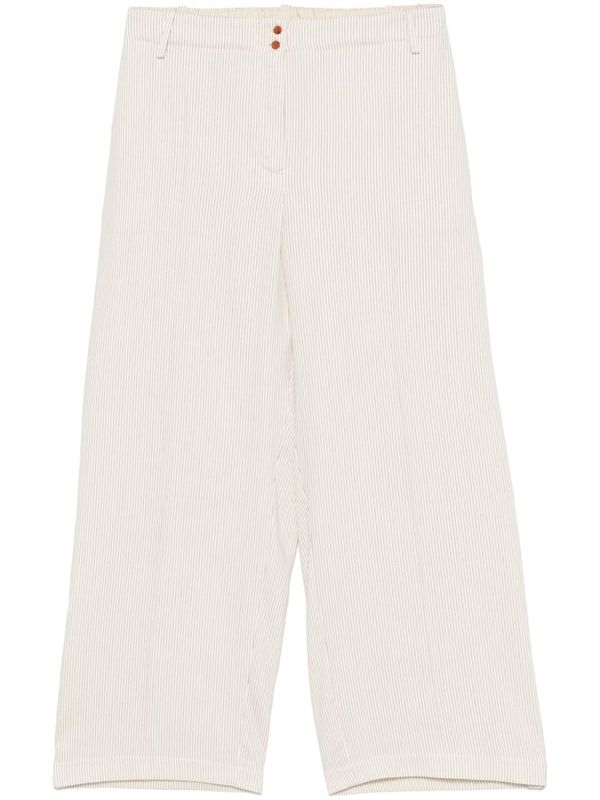 Pinstripe Wide
  Crop Pants