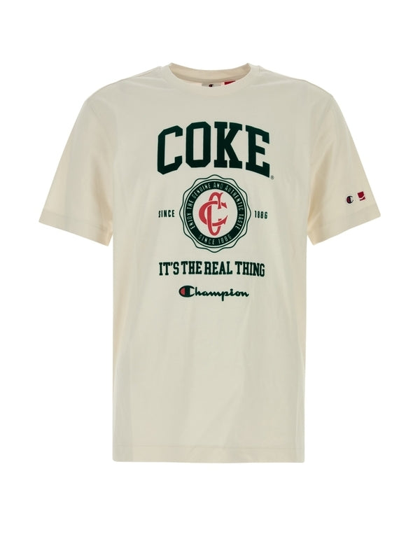 Champion White Beige Half Sleeve