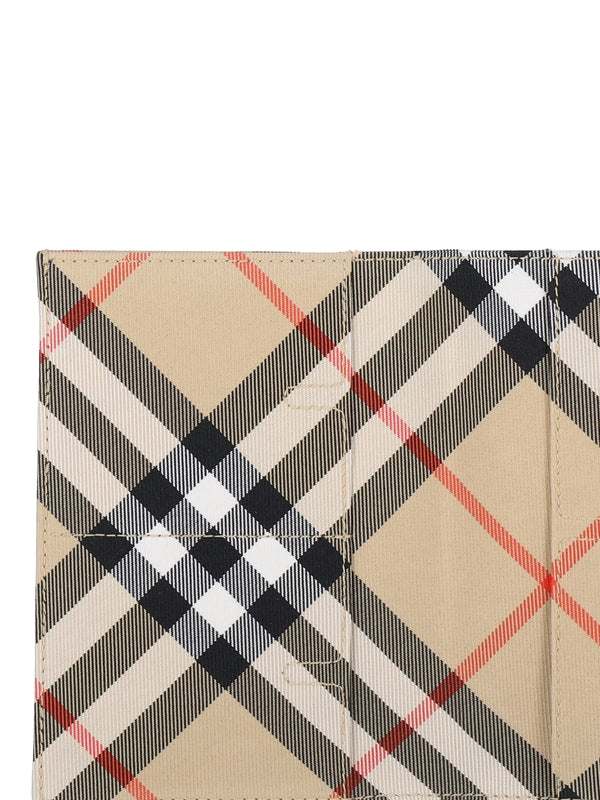 BURBERRY - Ekd Check Pattern Flap Card Wallet - Jente