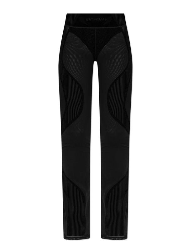 Flock Mesh Flare Leggings