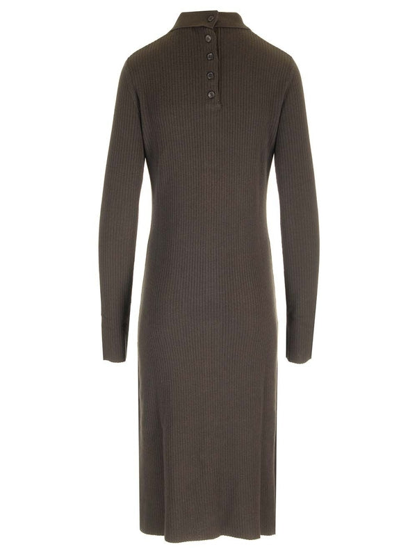 マルチボタンミディウールドレス