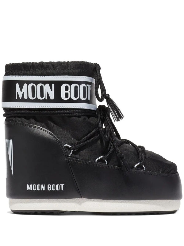 Moonboots Black Lace-Up Boots