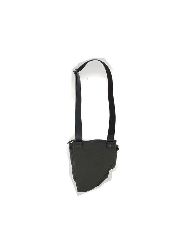 Logo Label Nylon Shoulder Bag