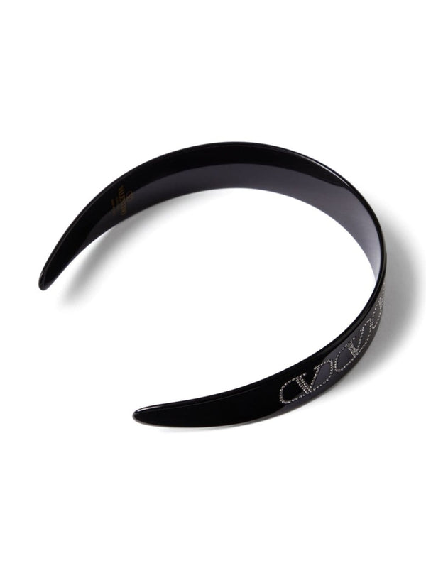 V Crystal Logo Hair Band