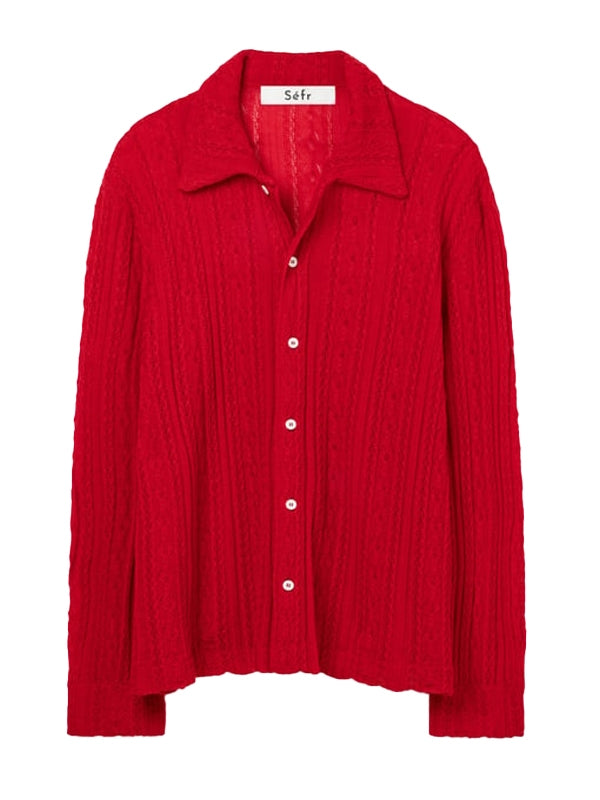 Riku Red Cardigan
