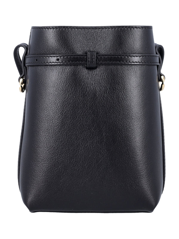 Voyou Logo Leather Shoulder Bag