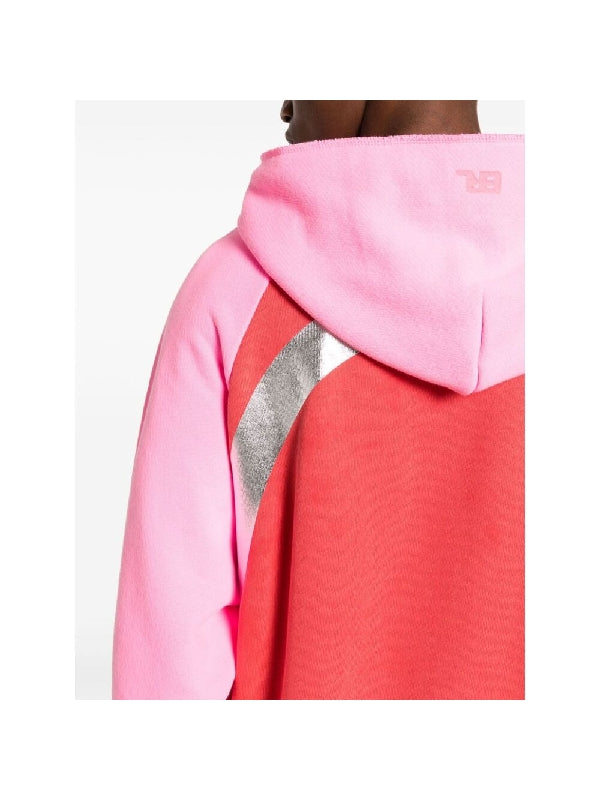 Color Block Cotton Hood