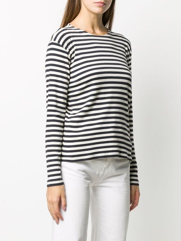 Stripe Cotton
  Long Sleeve Top