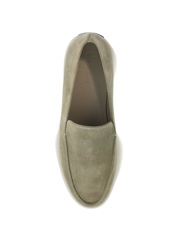 Logo Leather Slip-On Loafers