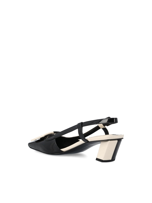 Belle Vivier Leather Slingback
  Heel