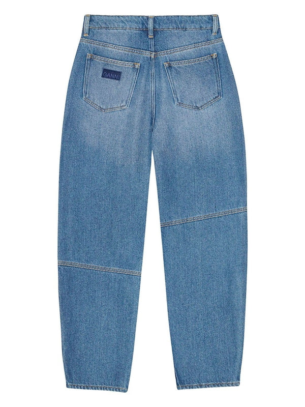 Logo Patch Denim Pants