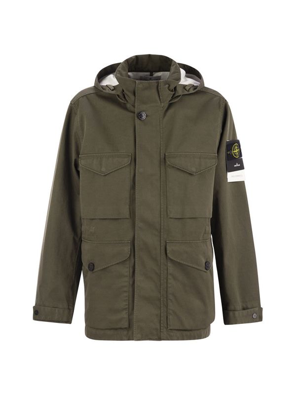 Wappen Patch Multi Pocket Hood Jacket